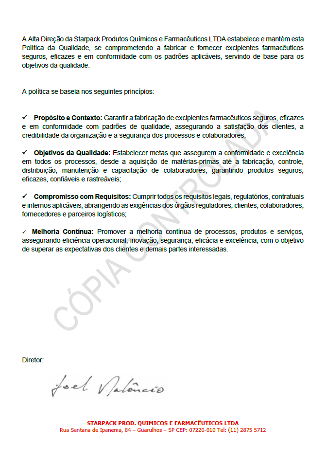 PSGI MSGI - Política da Gestão da Qualidade-ED